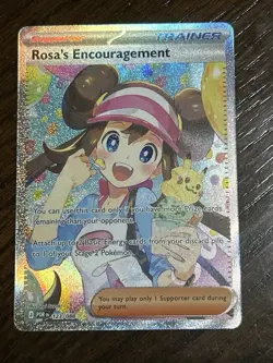 Rosa's Encouragement 123/088 SIR Perfect Order Pokemon Card Full Art Trainer - Image 1