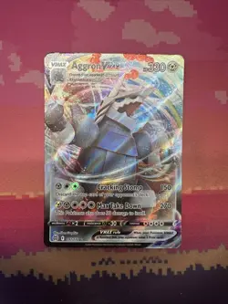 Pokemon Card Aggron VMAX 097/172 Ultra Rare Brilliant Stars Near Mint - Image 1