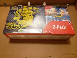 Pokemon Surging Sparks ETB & Booster Bundle Costco 2-pack. Factory Sealed - Image 1