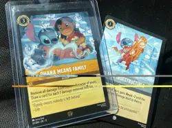 Disney Lorcana Ohana Means Family 32/204 Action Card Stitch / Lilo First Chapter - Image 1