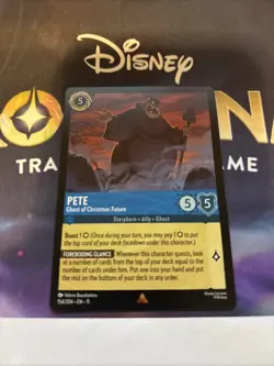 Disney Pete-Ghost of Christmas Future Character Card 154/204 Lorcana TCG - Image 1