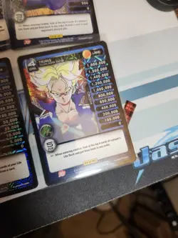 DBZ Dragon Ball Z TCG Card Panini Premiere Trunks Lv 1-4 Foil - Image 5
