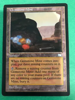 MTG Weatherlight GEMSTONE MINE Lightly Played Magic: The Gathering - Image 1