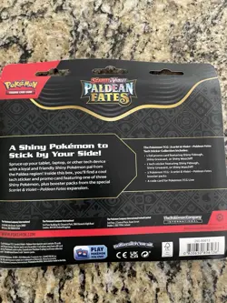 Pokemon TCG Paldean Fates Tech Sticker Collection Shiny Greavard 3 Pack - Image 3
