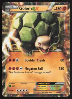 Golem EX 46/83 Holo EX Rare Generations Pokemon Near Mint - Image 1