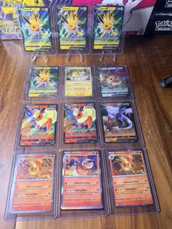 Pokemon EX Full Art Holo Lot Of 12 Jolteon Flareon Evee Aerodactyl Vmax SIR IR - Image 1