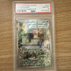 2023 POKEMON SVP EN-SV BLACK STAR PROMO #044 CHARMANDER PSA 10 - Image 1