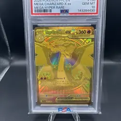 2025 POKEMON PFL EN-PHANTASMAL FLAMES MEGA HYPER RARE MEGA CHARIZARD X EX PSA 10 - Image 1