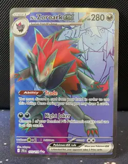 N’s Zoroark Ex 175/159 Pokemon Journey Together Ultra Rare NM/Mint - Image 1