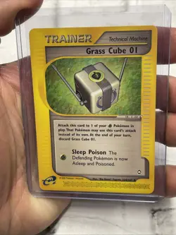 Pokemon TCG Aquapolis GRASS CUBE 01 Regular, Uncommon - 124/147 Vintage NM/MT - Image 1