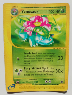 Venusaur Pokemon Card 67/165 WOTC Expedition Base Set Rare Non-Holo Vintage MP - Image 1