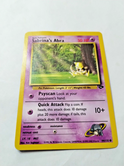 Pokemon TCG Sabrina's Abra Gym Challenge 94 Regular Unlimited Com. -Uncirculated - Image 2