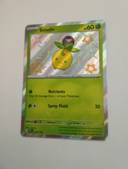 Smoliv 102/091 Pokemon SV: Paldean Fates Holo Shiny Rare Pokemon TCG NM - Image 3