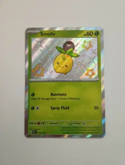 Smoliv 102/091 Pokemon SV: Paldean Fates Holo Shiny Rare Pokemon TCG NM - Image 4