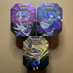 Pokemon TCG: Azure Legends Tins - ENTIRE SET - KYOGRE/XERNEAS/DIALGA (SEALED) - Image 1