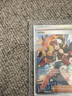Pokemon TCG Hilda Trainer White Flare Holo Full Art SV 171/086 - Image 2