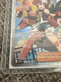 Pokemon TCG Hilda Trainer White Flare Holo Full Art SV 171/086 - Image 5