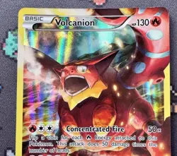 Pokemon TCG Volcanion Holo BlackStar Promo MYTHICAL COLLECTION XY185 Rare XY - Image 1