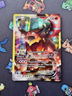 Pokemon TCG Volcanion Holo BlackStar Promo MYTHICAL COLLECTION XY185 Rare XY - Image 2