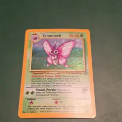 Pokemon Venomoth 13/64 Jungle Holo Rare 70 HP Stage 1 Unlimited 1999 English - Image 1