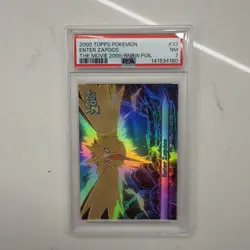 POKEMON 2000 TOPPS POKEMON THE MOVIE ENTER ZAPDOS FOIL #33 PSA 6 - Image 1