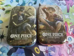 One Piece Tin Pack Set Vol 2 Sealed Lot Of 2 Monkey D Luffy And Sabo - Image 1
