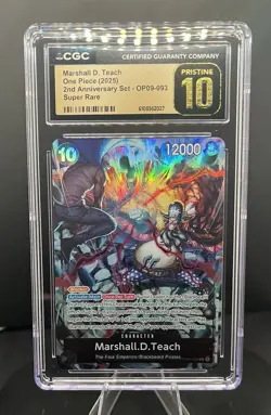 🔥2025 One Piece 2nd Anniversary Marshall D. Teach #OP09-093 CGC 10 PRISTINE🔥 - Image 1