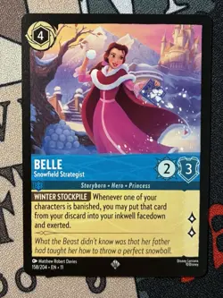 Belle - Snowfield Strategist 158/204 Winterspell Regular Disney's Lorcana TCG - Image 1