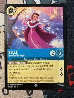 Belle - Snowfield Strategist 158/204 Winterspell Regular Disney's Lorcana TCG - Image 2