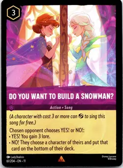Disney Lorcana Do You Want To Build A SnowmanU Winterspell Rare #61/204 NM - Image 1