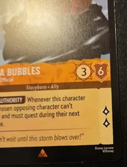 Cobra Bubbles - Dedicated Official 14/204 Rare Winterspell Disney Lorcana TCG - Image 5
