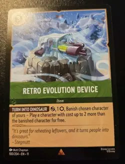 Retro Evolution Device 100/204 Rare Winterspell Disney Lorcana TCG - Image 1