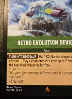 Retro Evolution Device 100/204 Rare Winterspell Disney Lorcana TCG - Image 4