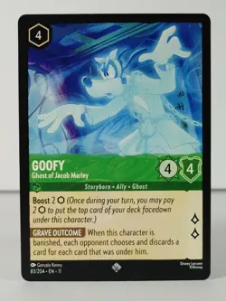 Goofy - Ghost of Jacob Marley - Super Rare - Winterspell #83 - LORCANA -C - Image 1