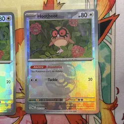 Hoothoot 077/131 Pokeball AND Masterball Prismatic Evolutions Pokemon Tcg - Image 3