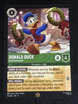 Disney Lorcana Winterspell Donald Duck - Fred Honeywell 93/204 NM Legendary - Image 1