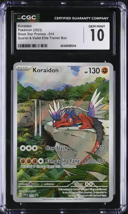 Koraidon #014 English CGC 10 2023 Pokemon Black Star Promos - Image 1
