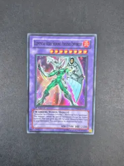 Yugioh - Elemental Hero Shining Phoenix Enforcer DP05-EN013 Super Rare 1st Ed - Image 1