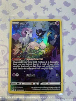 Pokemon Mew GG10/GG70 Crown Zenith Galarian Gallery Ultra Rare Full Art Holo - Image 1