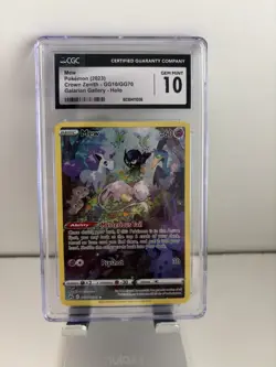 2023 Pokemon Crown Zenith Mew GG10/GG70 Galarian Gallery CGC Gem Mint 10 - Image 1