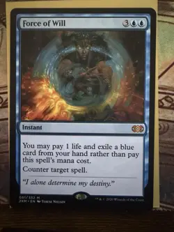 NEAR MINT MTG - Force of Will - Double Masters Mythic Rare - Image 1