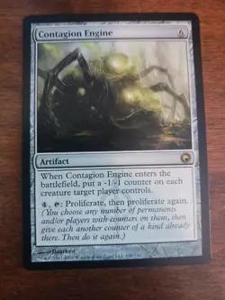 MTG Contagion Engine Scars of Mirrodin 145/249 Regular Rare - Image 1