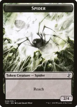 Spider 1x TOKEN MtG ENGLISH Time Spiral Remastered SP/NM - Image 1