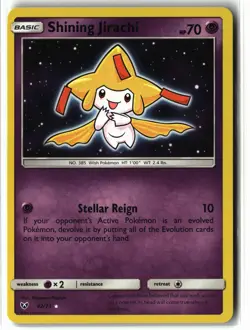 Shining Jirachi ⭐ 42/73 Holo Rare Shining Shining Legends 2017 Pokemon NM - Image 1