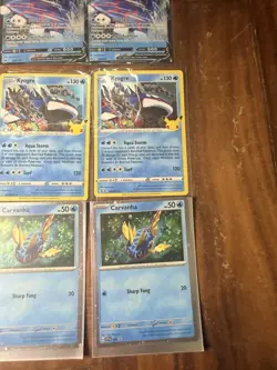 Pokemon TCG Kyogre V 037/159 Lot Of 12 25th Anniversary Celebrations 003/025 - Image 4