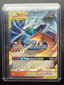 Pokemon TCG Reshiram/Glurak GX 20/214 Unbroken Bonds Deutsch Near Mint Holo NM - Image 3