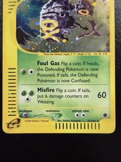 Weezing 32/165 Holo Expedition Holo Pokemon TCG With Swirl🌀 LP - Image 3