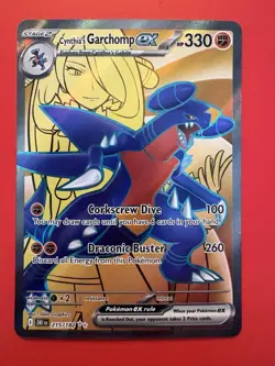 Pokemon TCG : Cynthia’s Garchomp Ex - 215/182 - Destined Rivals .Rare. NM. - Image 1