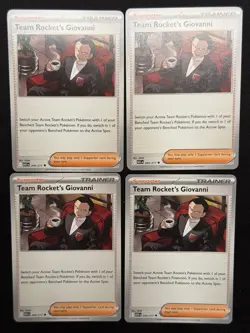 Team Rocket’s Giovanni 204/217 Playset (x4) - Ascended Heroes - Pokemon TCG NM - Image 1
