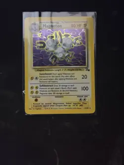 Pokemon TCG Magneton 11/62 Fossil Holo Rare - Image 1